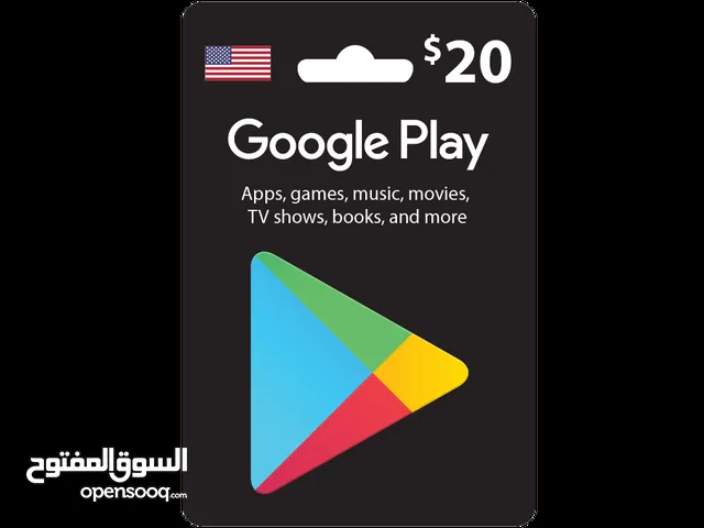 للبيع بطاقة جوجل بلاي امريكي 60 دولار