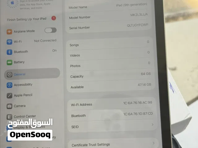 Apple iPad 9 64 GB in Irbid