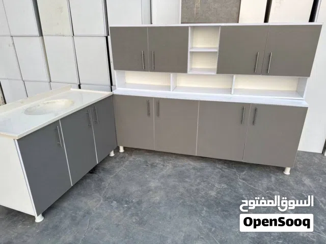 كاونترات خشب عرض خاص بسعر الجملة قياس مترين mdf مع ملحق وسنك