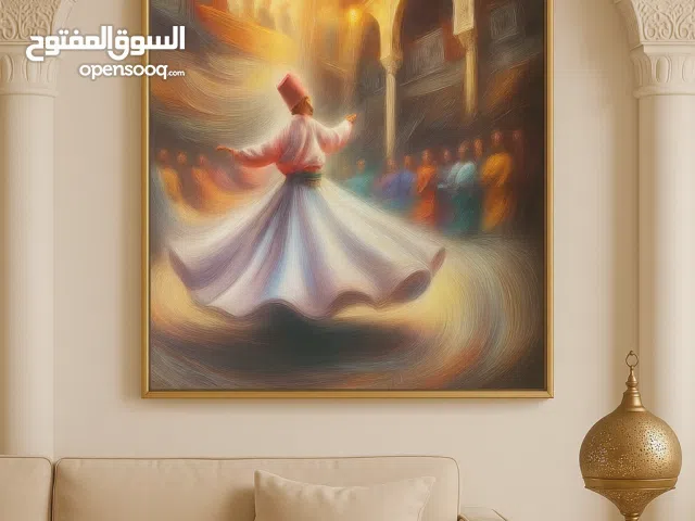 Luxury Glass Effect Acrylic Wall Art –Sufi Whirl of Depth