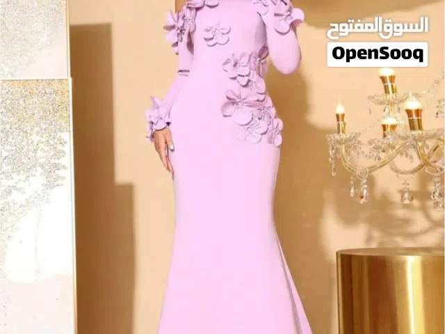 فستان موف جديد ملبوس ساعه