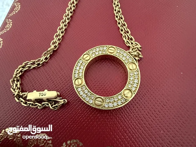 Cartier love pendant gold & diamond necklace