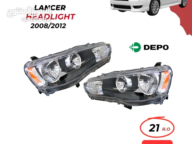ليتات ميتسوبيشي لانسر وقطع غيار mitsubishi lancer headlights