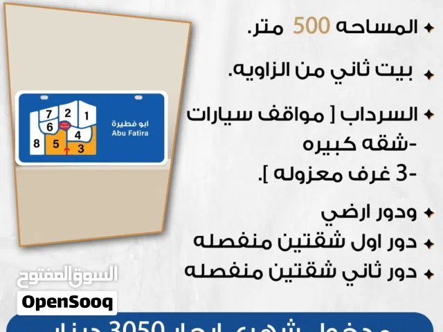 500 m2 More than 6 bedrooms Townhouse for Sale in Mubarak Al-Kabeer Abu Ftaira