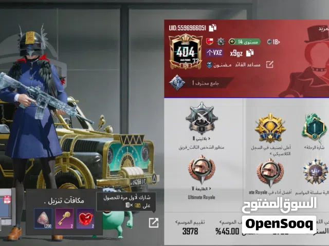 Pubg Accounts and Characters for Sale in Al Dhahirah