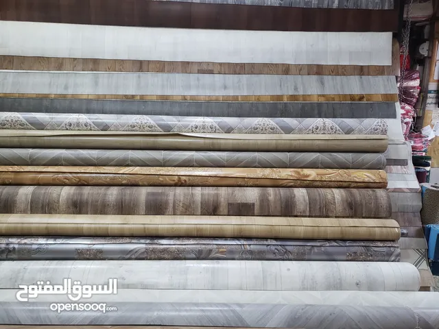 مشمعات باركيه عرض اربعه متر الماني مقاومه للرطوبه ومريح للدعس الوان متعدده واشكال متعدده (ملك)