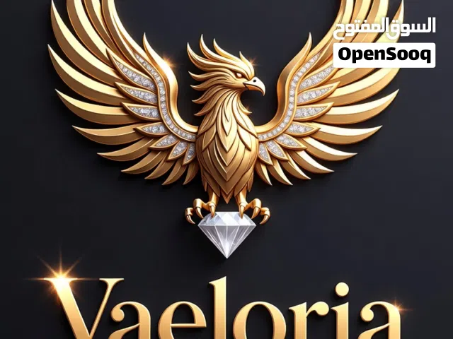 Vaeloria - 3 Premium Golden Luxury Logos Dragon, Crown & Eagle 3D