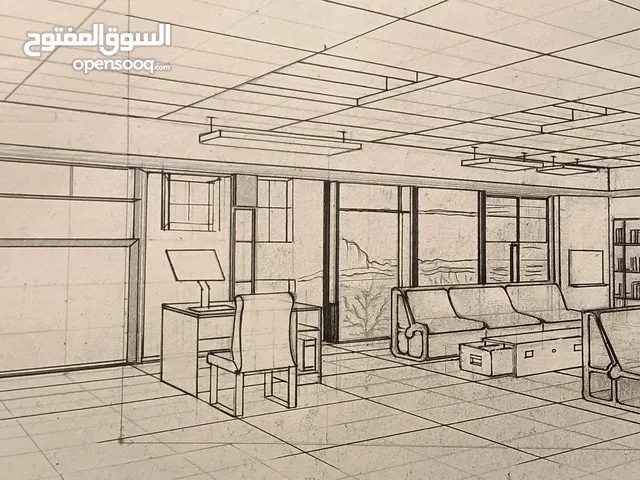 مدرس رسم هندسي وتنفيذي 1 و 2 ومنظور 1و 2 وسكني 1 و 2 وجميع موادالتصميم الداخلي والفنية +sketch up