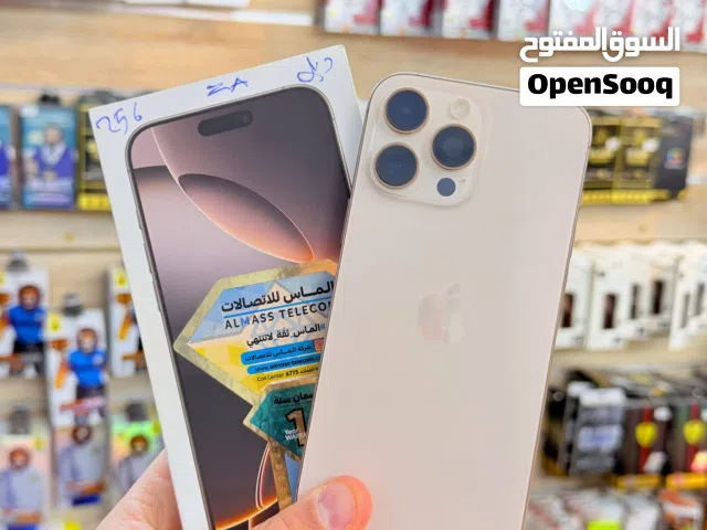 ايفون 16 برو ماكس. دبل سيم كرت. بطارية 100. ضمان 5 ايام. ذاكره 256.