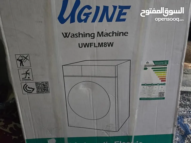 غسالة ماركة ugine لون أبيض ، 8 كيلو ، اوتوماتيك فتحة أمامية