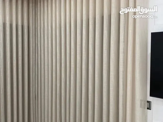 تفصال ستائر خام + ستائر النن + ستائر رول عازل عن الحراره والشمس خامات جديده اتصل او وتس