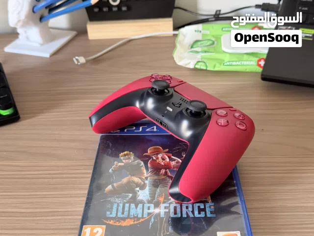 PS5 Red Controller + Jump Force PS4 Game – Excellent Condition