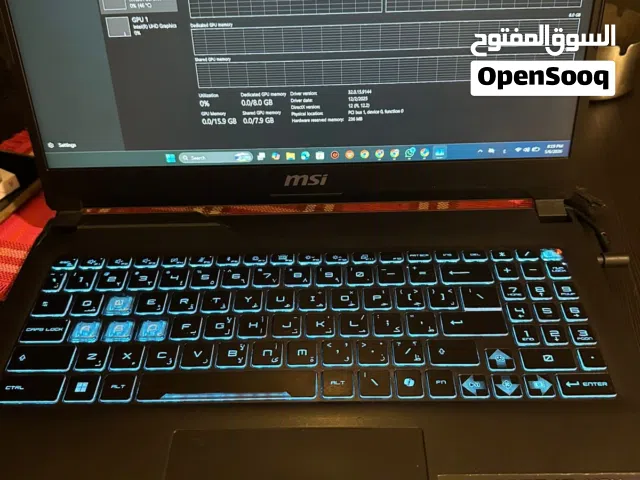 للبيع لابتوب MSI Cyborg 15 A13V بحالة ممتازة