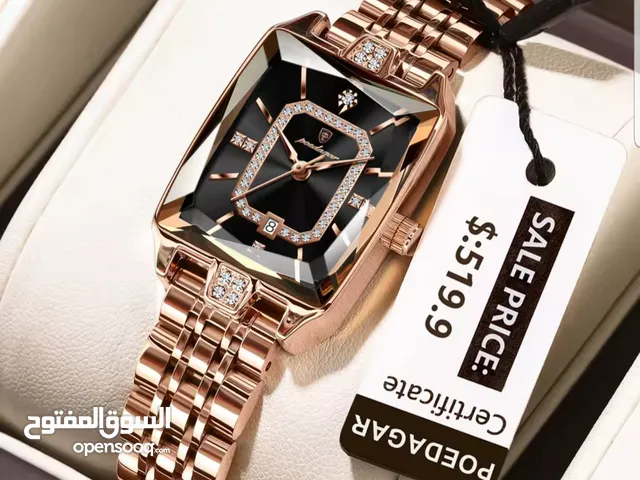 ساعة يد أنيقة مقاومة للماء منPOEDAGAR   مقاومة للصدأ كوارتز Reloj
