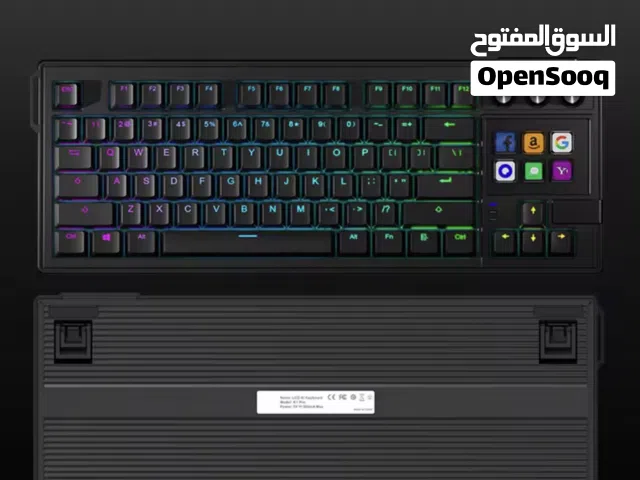 كيبورد MRSVI K1 PRO لوحة مفاتيح LCD مرئية AI 80%