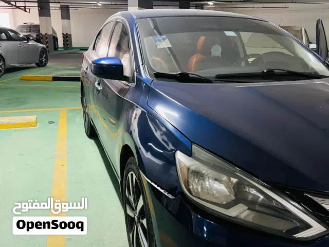 Nissan Sentra American specs Sv Excellent condition Beautiful Blue color clean Car. نيسان سنترا 2017