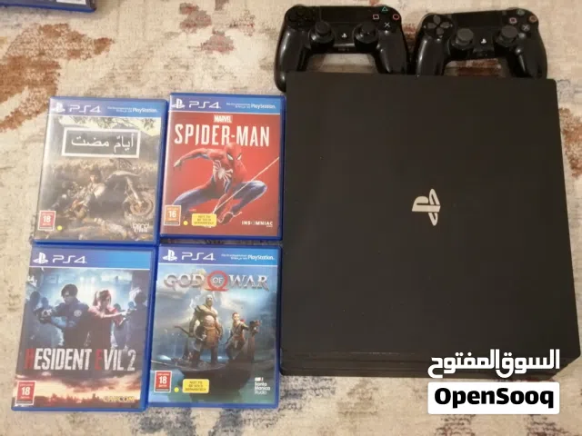 Ps4 pro مع ألعاب قوية