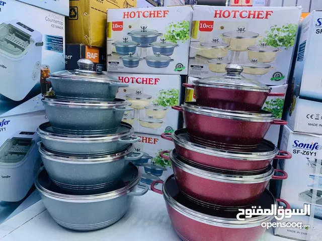 طقم طناجر جرانيت ماركه  yummy life امتياز ألماني مكون من 10 قطع  مكفول 5 سنين   مطلي بطبقة من الجر