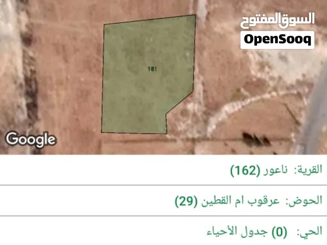 قطعة ارض للبيع في ناعور حوض ام القطين