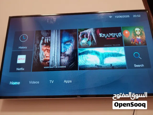 شاشة TCL جديده استعمال شهرين