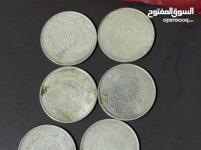 6 ريال فضه للملك عبدالعزيز رحمه الله