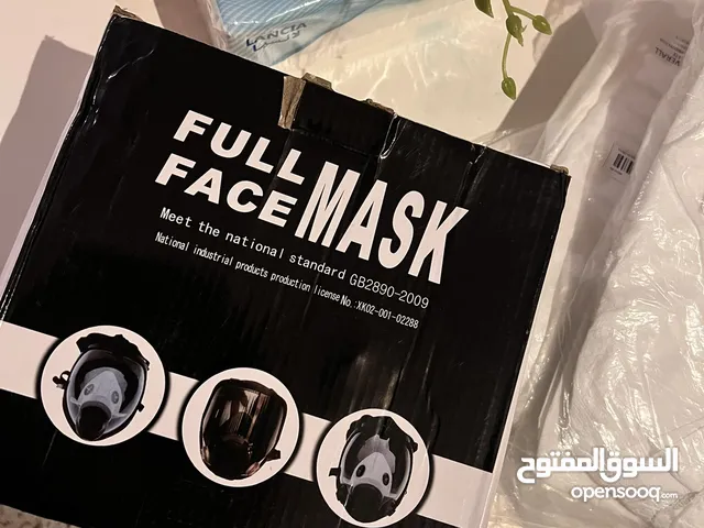 للبيع 3ماسكات اكسجين +3 بدل بيضاء