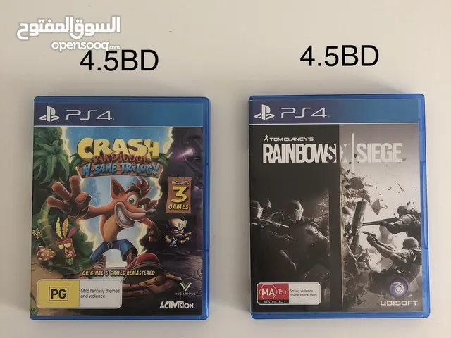 Rainbow six siege legacy edition and crash bandicoot n’ sane trilogy perfect condition like new
