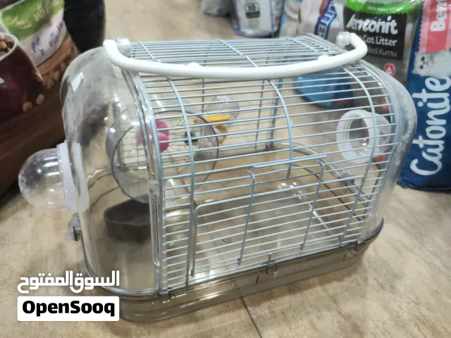 قفص هامستر بيضوي يتسع الى زوجها مستر واطفالهم بالاضافه الى صحن الاكل والعجل ومشربيه