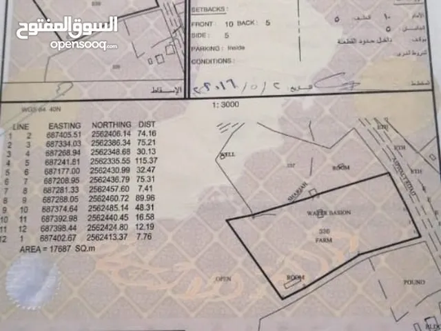 ارض زراعية ولاية قريات المسفاه مساحة 17 ألف متر .. اقراء الوصف
