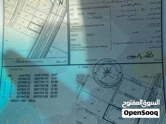 على شارع 50 متر رئيسي  ارض غلا