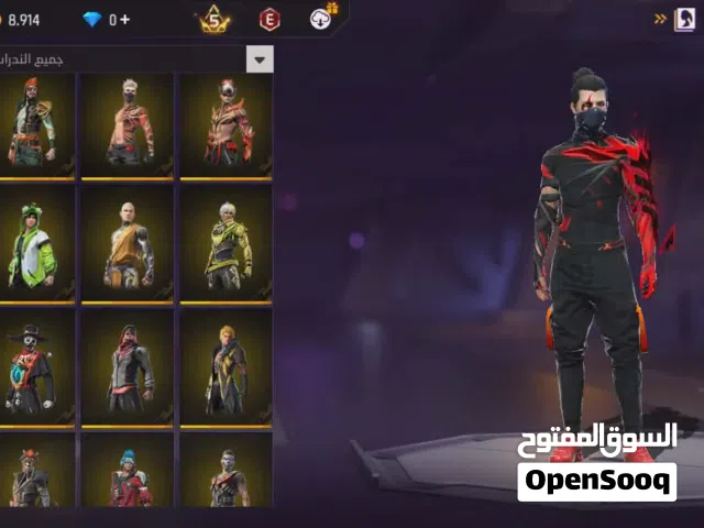 حساب فري فاير مستواه 70للبيع