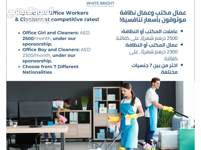 Dependable Office Workers & Cleaners at competitive rates!