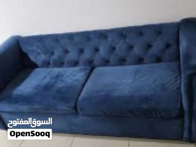 For saleBlue Velvet Chesterfield Sofa Set - Seater Seater separate (Excellent For sale