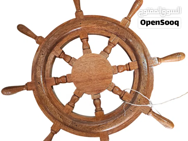 HAND Made Wooden Ship stearing wheel