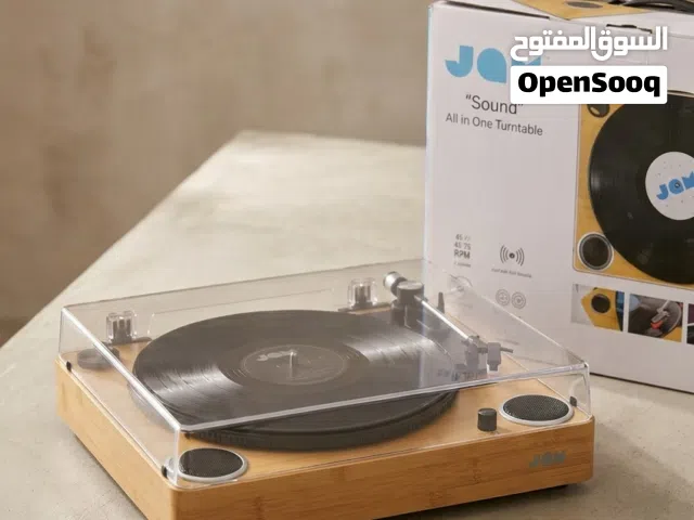 مشغل أسطوانات "JAM Sound" المتكامل – إصدار الخشب (موديل HX-TTP200WDA-EU)