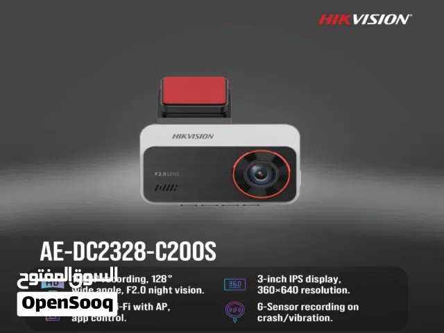 داش كام Hikvision C200S Dashcam أمامية وخلفية 1080P Wi-Fi