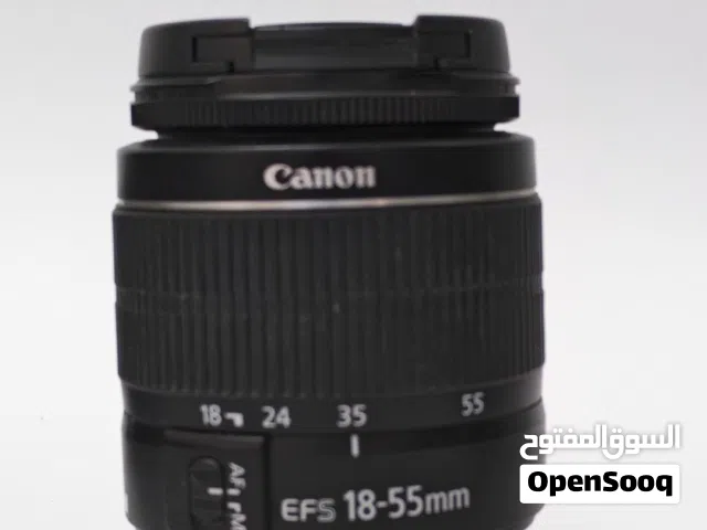 للبيع كاميرا كانون 250D بحالة ممتازة مع عدسة 18-55mm وكامل الملحقات