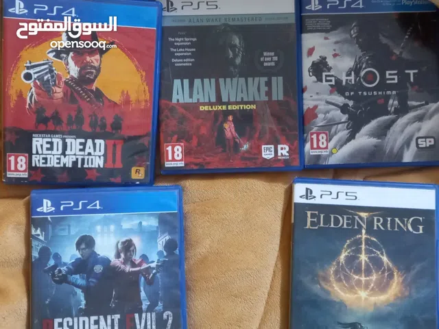 خمس العاب للبيع حالة الالعاب نظيفة جداا كأنها جديدة كل لعبة بسعر مختلف