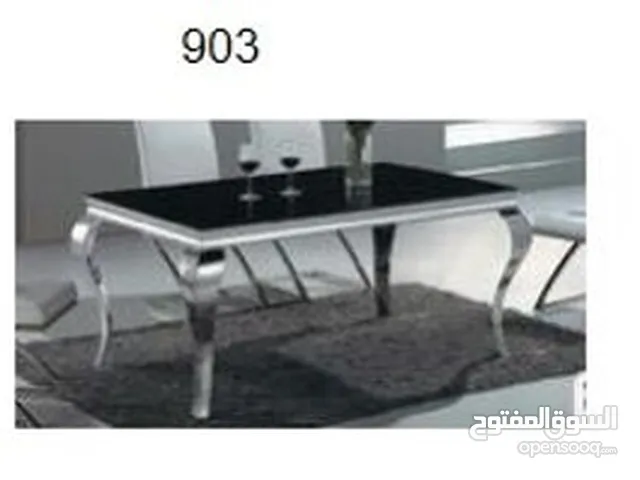 Brand New Black Glass Top Dining Table for Sale