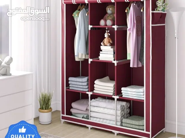 خزانة ملابس/خزانة قابلة للطي/رف تخزين متعدد الأغراض، منظم خزانة ملابس قابل للطي من القماش والبلاط