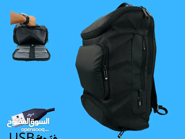 حقيبة ظهر قماش مع منفذ USB  مع التوصيل  المجاني لجميع انحاء العراق