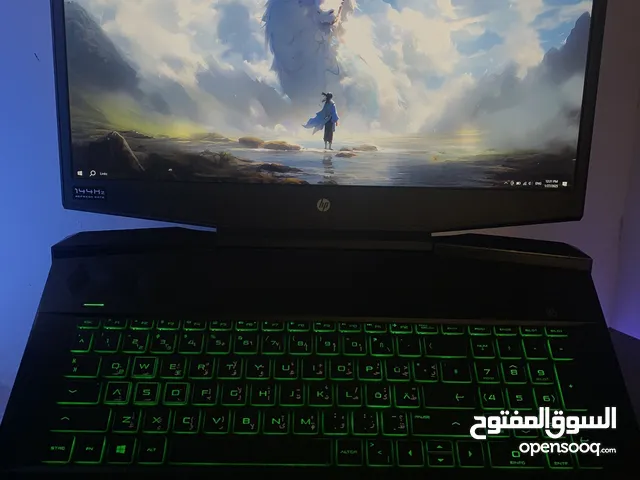 لابتوب gaming HP للألعاب والبرامج الهندسية وبرامج التصميم نظيف واستعمال قليل