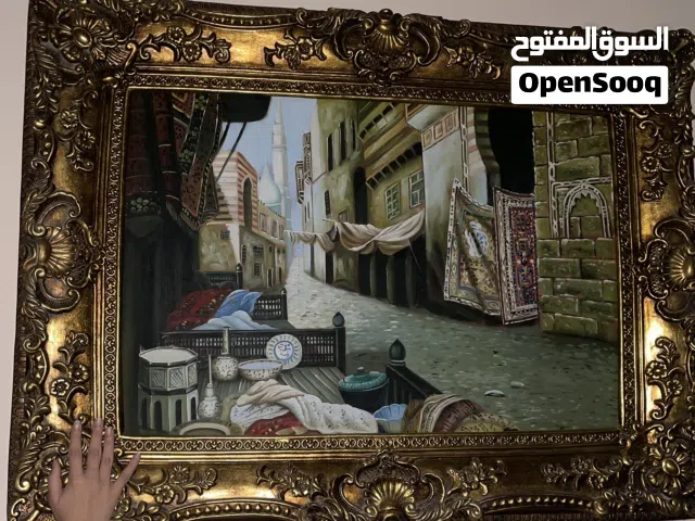 لوحة مستوحاه من شوارع العراق القديمه