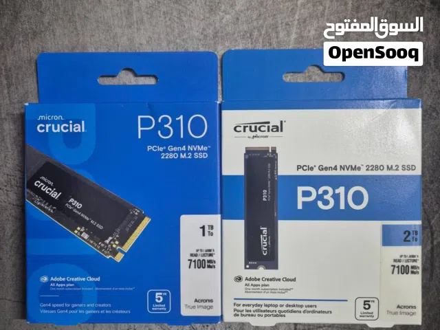 SSD Storage NVMe M.2 and External SSD سعات تخزين داخلية وهارديسك خارجي وميموري كارد