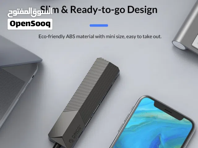 مقسم تايب سي الى يو اس بس USB واج دي ام اي HDMI ORICO متعدد الوظائف من نوع Type-C بأربع منافذ (MDK-
