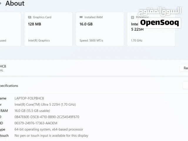 laptop lenovo intel ultra 5 - 1 TB - 16 G RAM