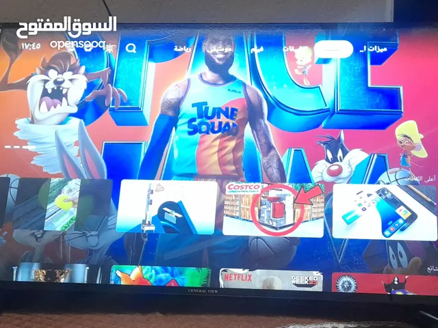 شاشه جينرال 55 بوصه يوجد معها قواعد وريموت وعلاقه للبيع المستعجل