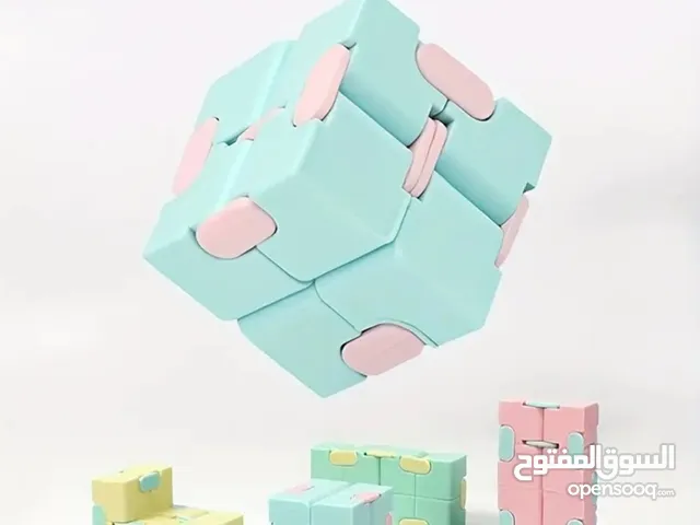 لعبة مكعب الألوان المتعددة من سلسلة ماكارون، مكعب سحري من راتنج ABS لتقليل القلق، بألوان متنوعة