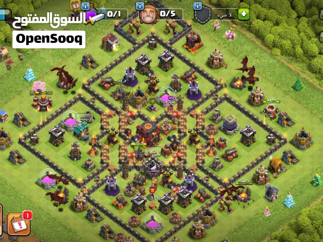 حساب كلاش اوف كلانس تاون هول 10 للبيع بسعر مغري لحق حالك