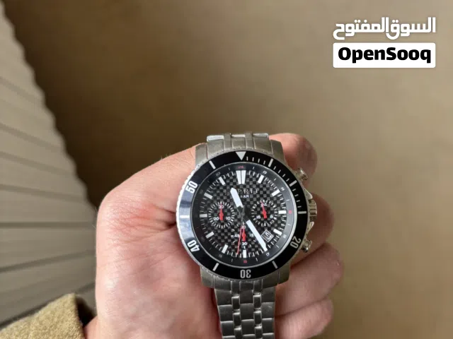 ساعة اسبريت كرونوغراف أصلية - مينا كاربون فايبر - Esprit Chronograph 10 BAR